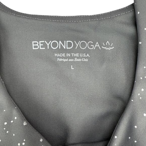 BEYOND YOGA Keep It Simple Cropped Yoga Tank Size Large Gray - Picture 3 of 5